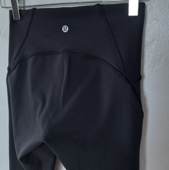 Lululemon Train Times High Rise Crop Full-On Luxtreme Black sz.4 - Picture 7 of 15